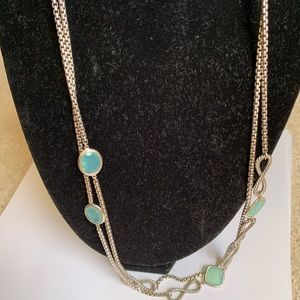 David Yurman chrysocollia chalcedony necklace